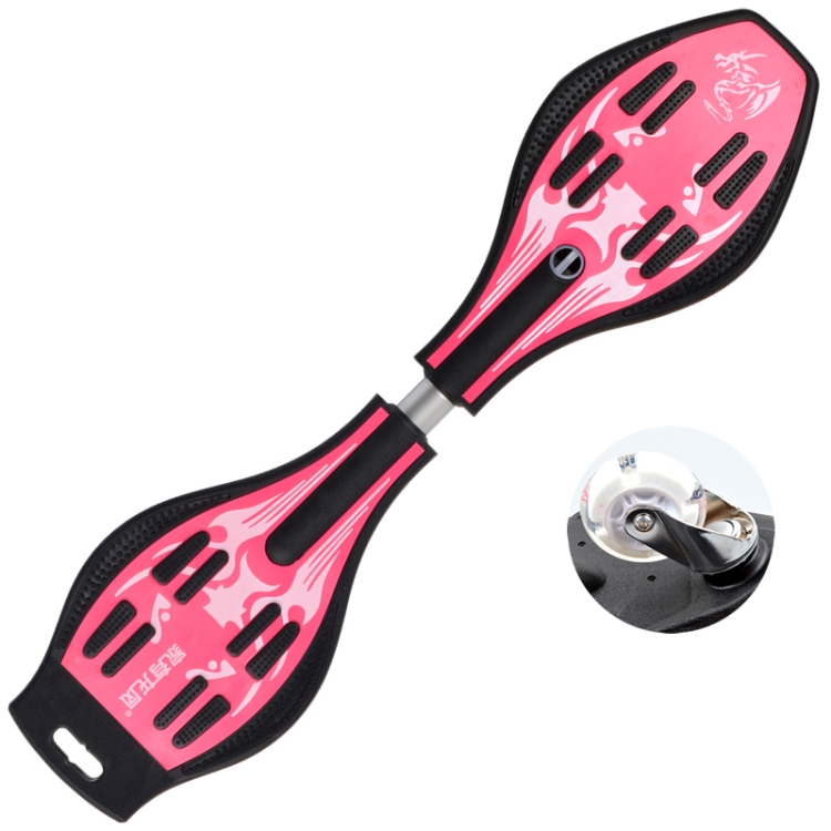 

Fashion Vulcan Pattern Two-wheeled Skateboard Luminous Flash Wheel Vitality Board (Pink)