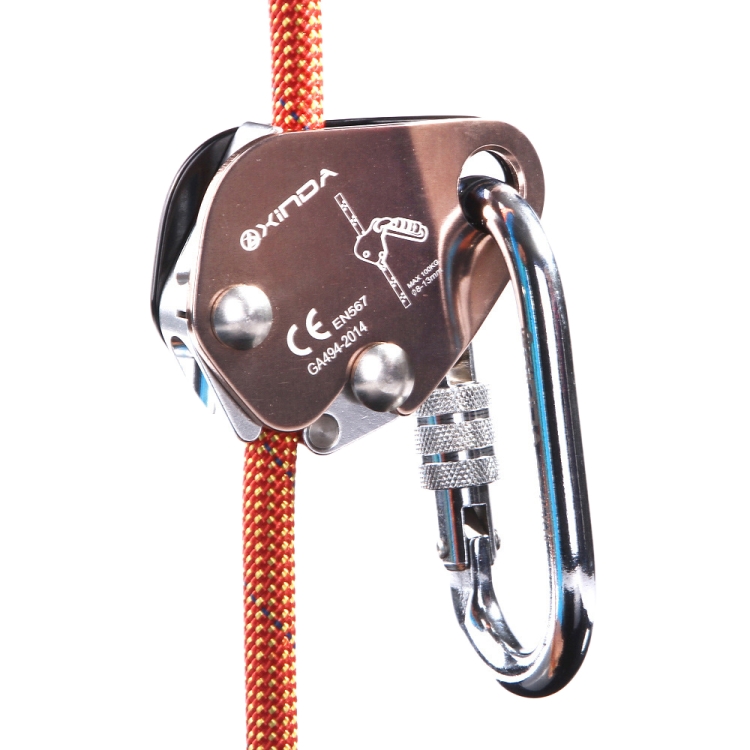 

XINDA EN567 Outdoor Rock Climbing Aerial Work Anti-fall Rope Gripper for 8-13mm Diameter Rope