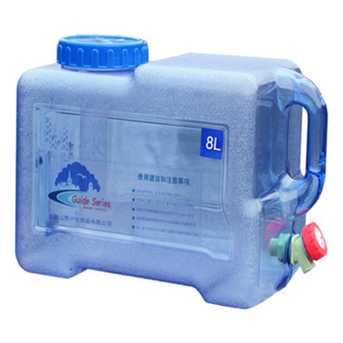 

Food Grade PC Drinking Water Storage Bucket Outdoor Camping Accessories, Capacity: 8L