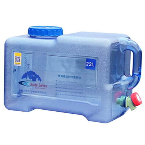 

Food Grade PC Drinking Water Storage Bucket Outdoor Camping Accessories, Capacity: 22L