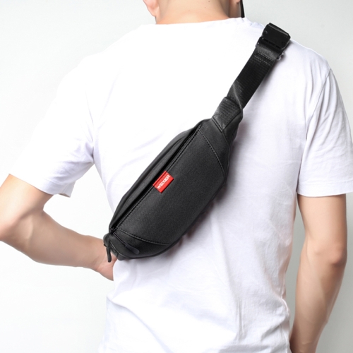 

WEIXIER 9521 Portable Prevent Splashing Water Oxford Cloth Crossbody Shoulder Bag with Earphone Hole, Size: 29 x 12.5cm(Black)