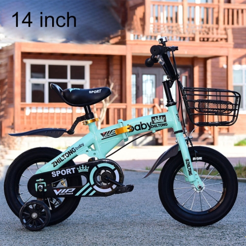 green 14 inch bike