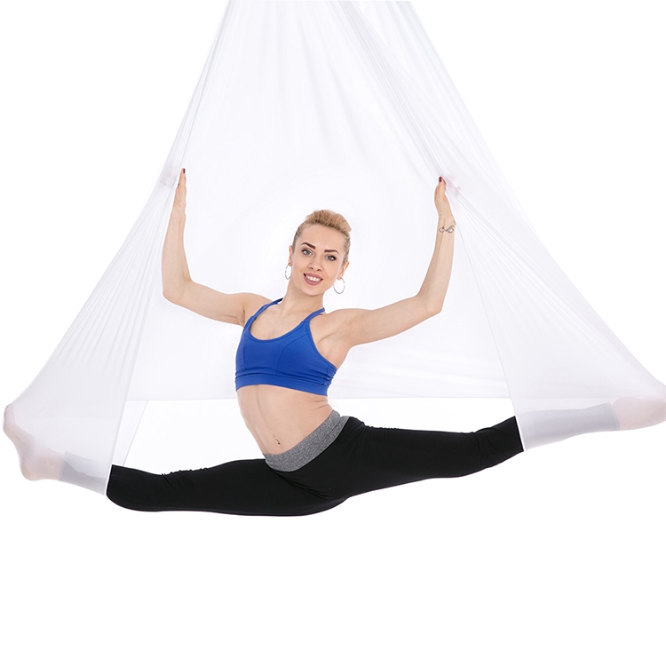 

Household Handstand Elastic Stretching Rope Aerial Yoga Hammock Set (White)