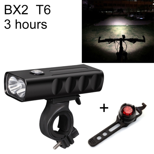 

BX2 USB Charging Bicycle Light Front Handlebar Led Light (3 Hours, T6+Gem Lamp)