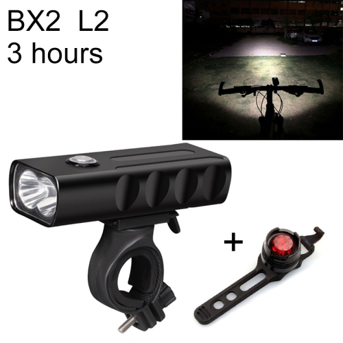 

BX2 USB Charging Bicycle Light Front Handlebar Led Light (3 Hours, L2+Gem Lamp)