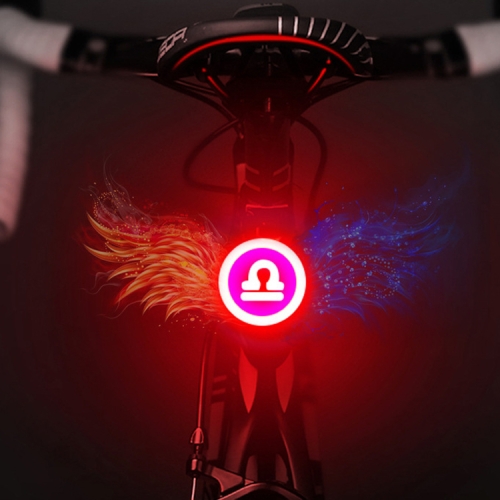 

USB Charging Red Blue Color Riding Light Rear Lamp Safety Warning Light (Libra Style)