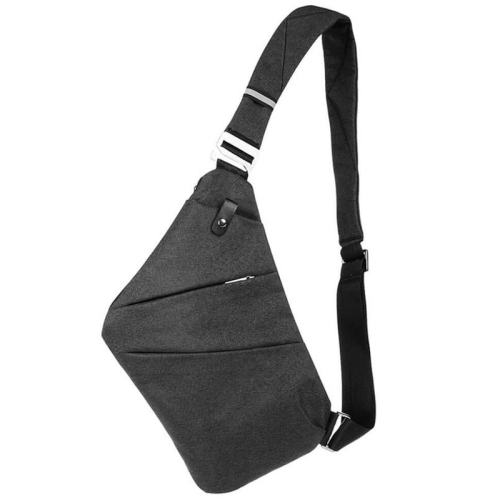 

B13 Osoce Generation Outdoor Large Capacity Wear-Resistant Triangle Bag Slant Across Waterproof Single Shoulder Backpack (Black)