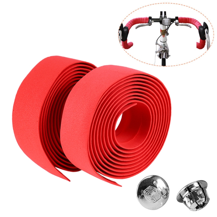 Handlebar Wrap Red NEW! Plastic Handlebar Tape /& Plugs