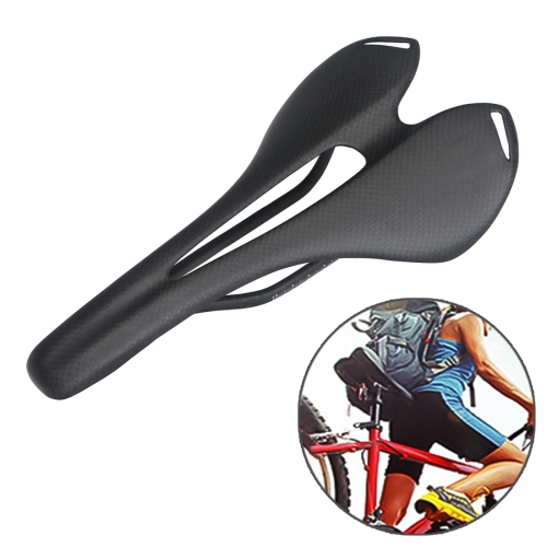 

TOSEEK Road Bike Carbon Fiber Seat Bicycle Hollow Seat Saddle, 3K Texture + Extinction