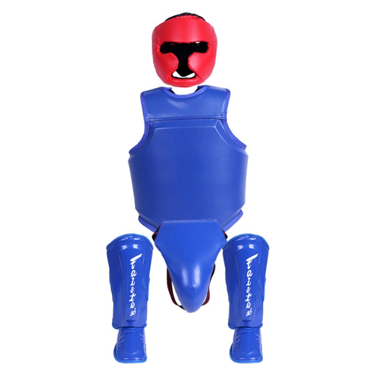 

5 PCS / Set Freestyle Grappling Taekwondo Protective Gear Cover (Blue)