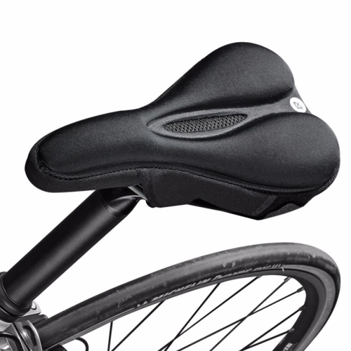 

MTB Bike Front Seat Mat Hollow Saddle Cover, Size: 28x16x3.2cm(Black)