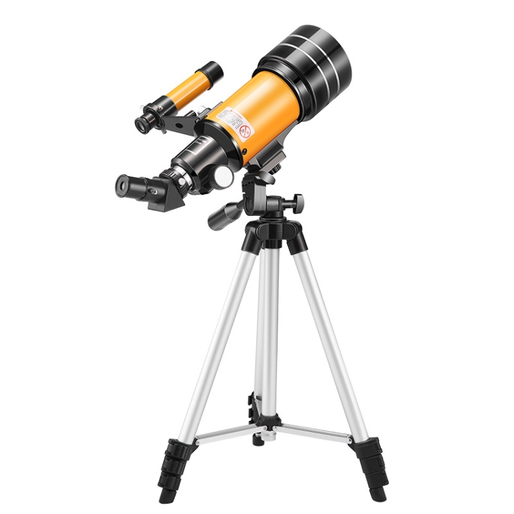 

High-definition Stargazing Refracting Astronomical Telescope with Mobile Phone Holder (Black Yellow)