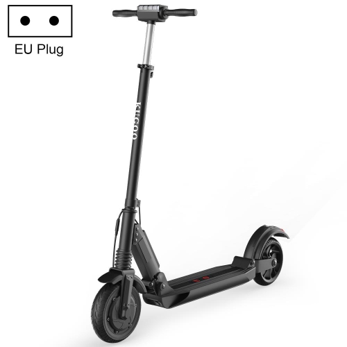 

[EU Warehouse] KUGOO S1 350W Height Adjustable Folding Electric Scooter with 8.0 inch Solid Anti-skid Tires & LCD Display & LED Lights & Three-speed Mode, Load Capacity: 120kg, EU Plug(Black)