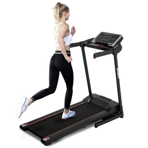 

[US Warehouse] Foldable Electric Treadmill Household Jogging Fitness Machine with Dual Speakers & 12 Preset Programs, Speed: 0-16KM / H