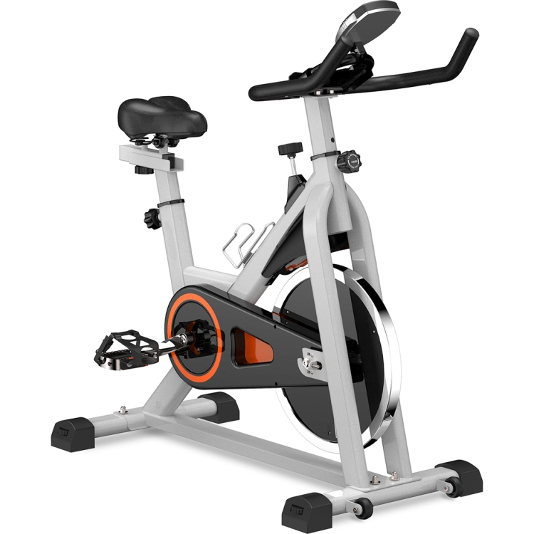 

[US Warehouse] Stationary Indoor Exercise Bike with Adjustable Handlebar / Seat & Super Large Soft Seat Cushion & LCD Display