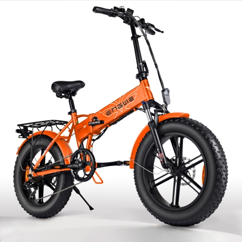 

[US Warehouse] ENGWE EP-2 500W Adult Mountain Beach Bike Aluminum Alloy Electric Bicycle with 20 inch Tires & Removable Lithium Battery(Orange)