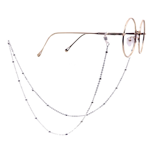 

Fashion Simple Pearl Eyeglasses Chain (Silver)