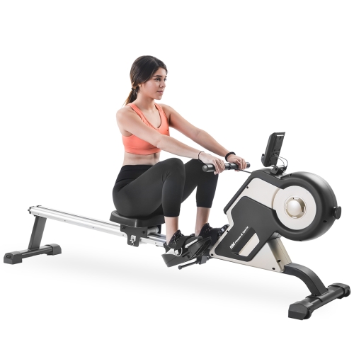 

[US Warehouse] Compact Indoor Electromagnetic Rowing Machine Home Silent Fitness Machine with LED Display & 8-level Adjustment Resistance