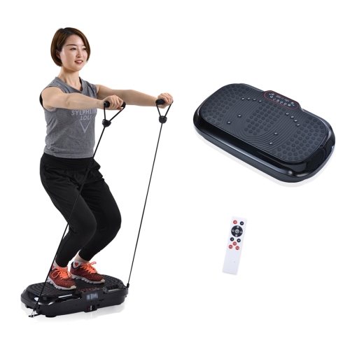 

[JPN Warehouse] 200W Wireless Remote Control Home Magnet Massager Lazy Body Shaping 2D Vibration Machine with 10 Automatic Programs, JP Plug(Black)