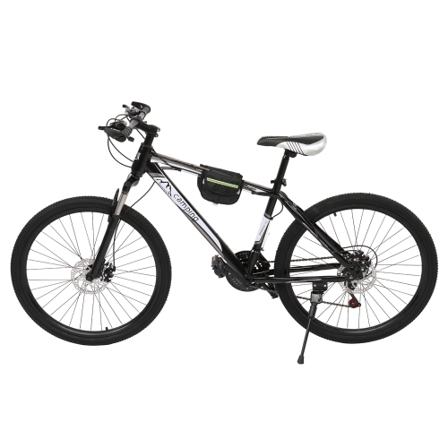 

[US Warehouse] 26 inch 21-speed Mountain Bike with Riding Bag（Black White）