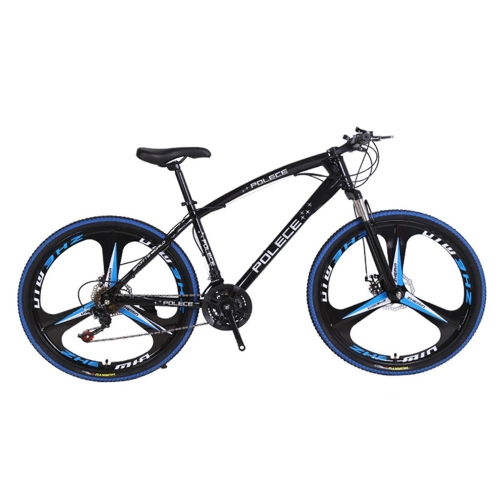 

[US Warehouse] 26 inch Full Suspension 21-speed Aluminum Alloy Frame Road Bikes Mountain Bikes(Black Blue)