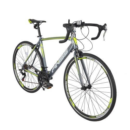 

[US Warehouse] FINISS 700C 21-speed Aluminum Road Bike(Grey)