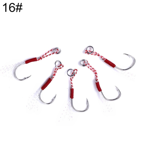 

5 Set HENGJIA 16# Tied Wire Iron Hook Deep Sea Fishing Hook