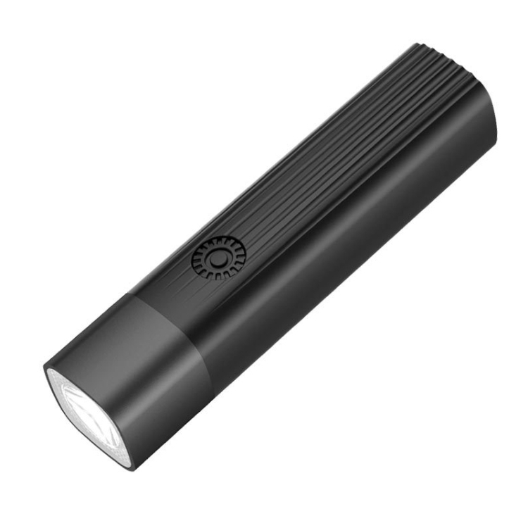 

Portable Outdoor Camping USB Strong Light Small Flashlight LED Night Riding Light (Black)