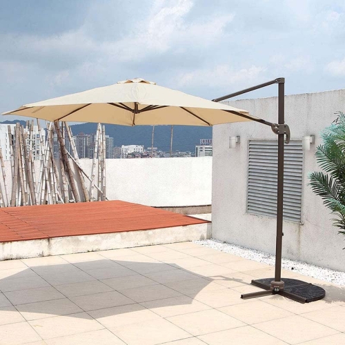 

[US Warehouse] Outdoor Patio Offset Hanging Cantilever Umbrella, Size: 10 x 8.2ft