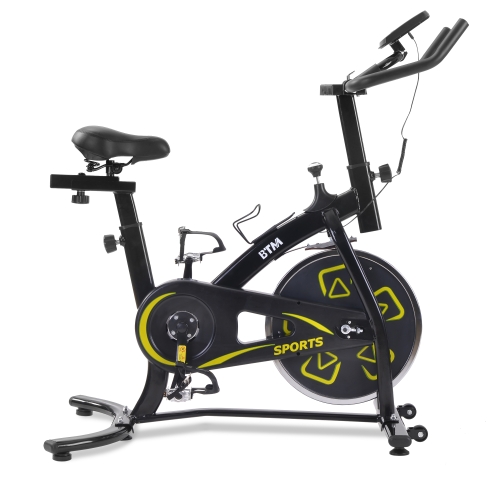 

[UK Warehouse] Indoor Fitness Bike, Home Exercise Flywheel, Spinning Bicycle With Adjustable Handle, Seat And Resistance(Yellow)