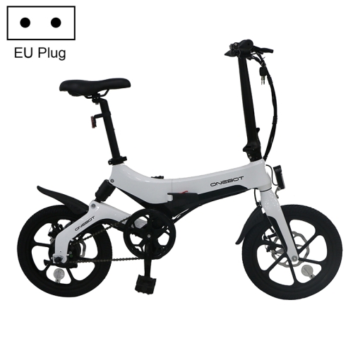 

[EU Warehouse] ONEBOT S6 6.4AH 250W Folding Electric Bicycle with 16 inch Tires, EU Plug(White)