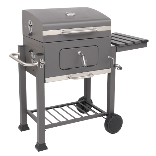 

[US Warehouse] ZOKOP Square Oven Charcoal Oven with Plastic Wheel