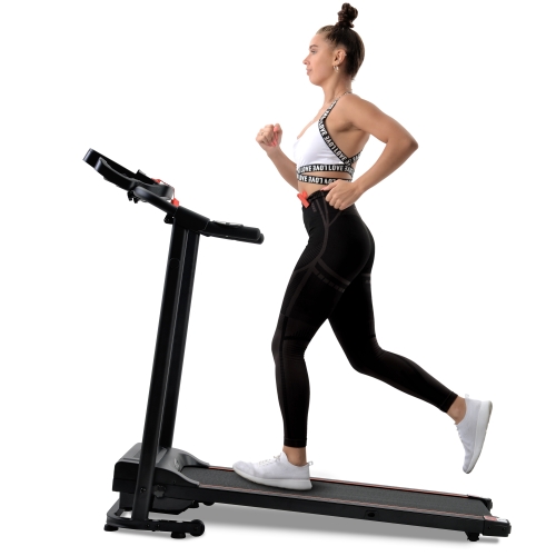 

[EU Warehouse] Merax Foldable Treadmill Running Machine with Loudspeaker for Home(Black)