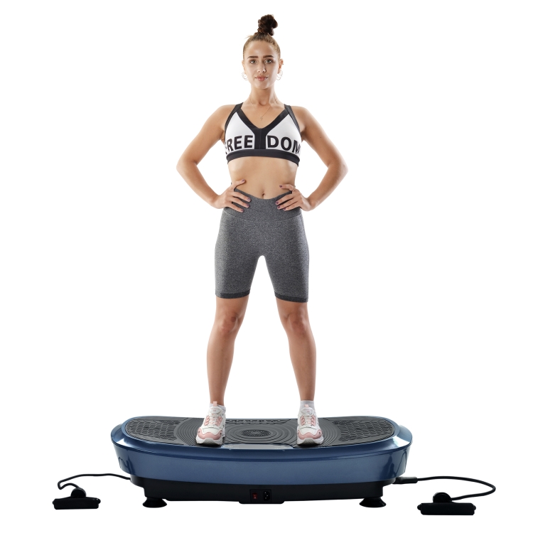 

[EU Warehouse] Merax Professional 3D Rocker Vibration Technology Vibration Plate, EU Plug(Blue)