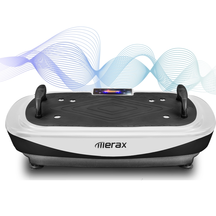 

[EU Warehouse] Merax 4D Vibration Plate Fitness Machine, EU Plug(Black White)