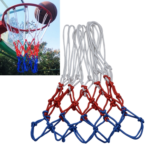 

Regular Edition Polyester Rope Basketball Frame Net (White Red Blue)
