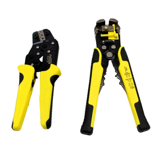 

0.25-6.0mm Multi-function Wire Stripper + Carbon Steel Crimping Pliers + Storage Bag Tools Set