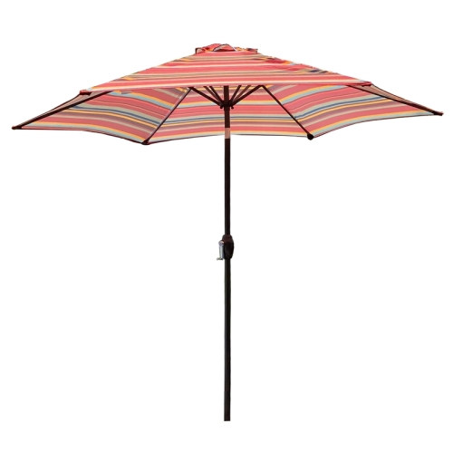 

[US Warehouse] Outdoor Patio Table Umbrella with Push Button Tilt & Crank, Size: 8.6FT (Red)