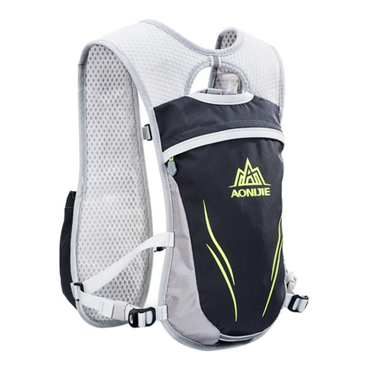 

AONIJIE Cross-country Outdoor Riding Unisex Backpacks Lightweight Marathon Water Bottle Breathable Vest, Size: L(Grey)