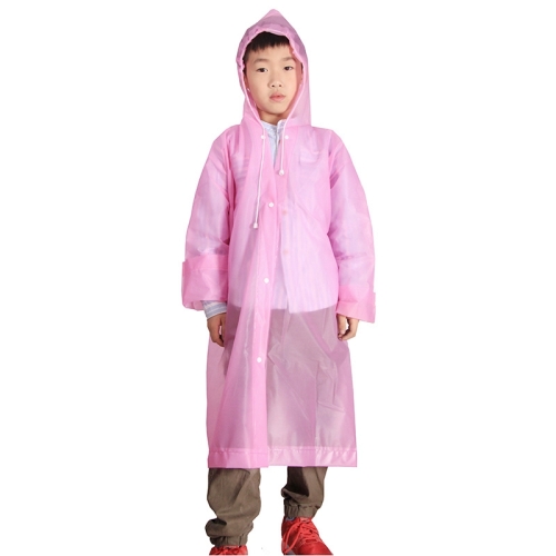 

Outdoor Mountaineering Eva Thickened Children Fashion Raincoat Average Size(Pink)