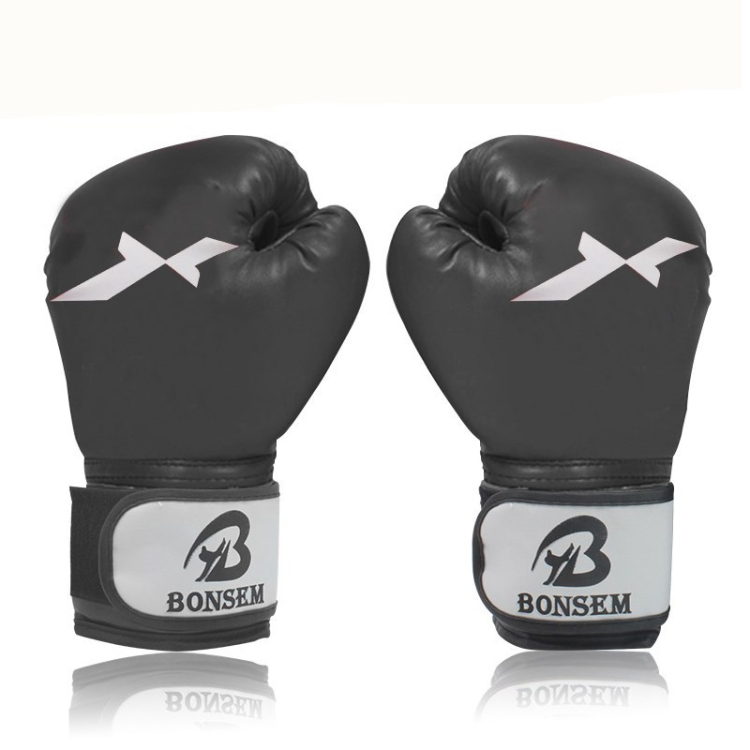 

BONSEM Training Boxing Gloves for Adults(Black)
