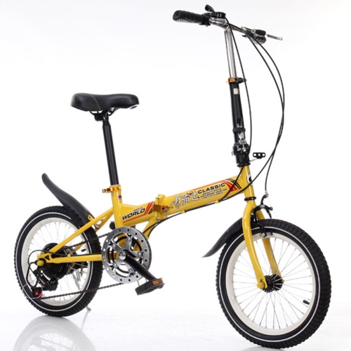 yellow 20 inch bike