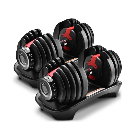 

[US Warehouse] A Pair 5-52.5 lbs Heavy Duty Adjustable Dumbbell Muscle Training Fitness Equipment