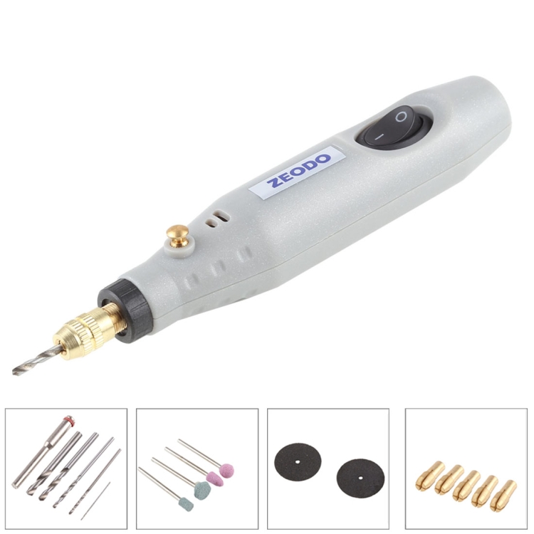 

ZEODO ZD6000 Mini Electric Grinder Drill, AC 220V / DC12V, US Plug