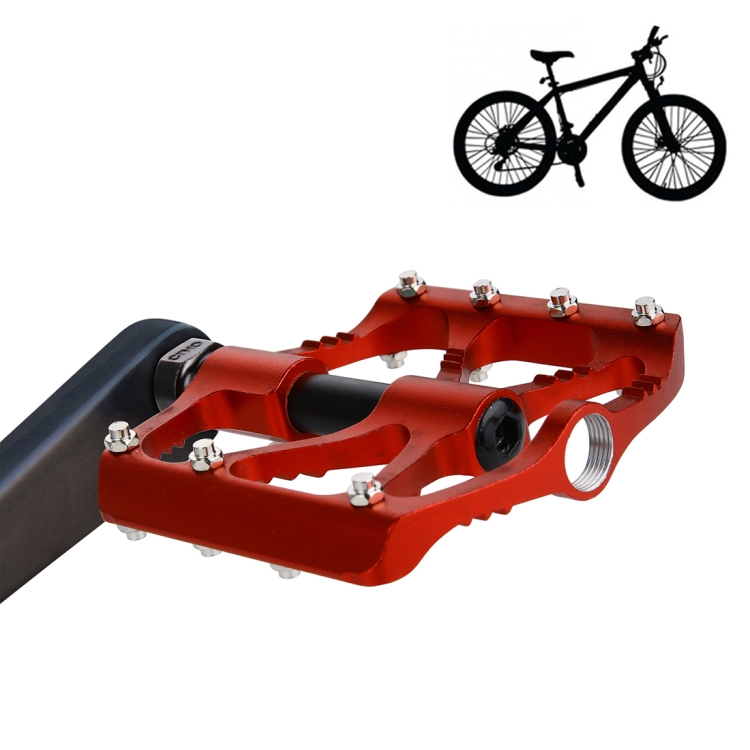1 Pair 9//16/"MTB Bike Pedals Aluminum Alloy Mountain Bike Platform Pedals Red