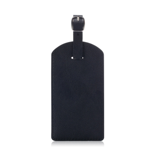 

Cowhide Texture PU Luggage Tag Travel Bag Identification Tag (Black)