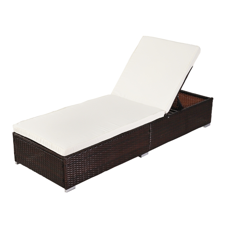 

[US Warehouse] Outdoor Leisure Rattan Furniture Chaise, Size: 122x72x22cm