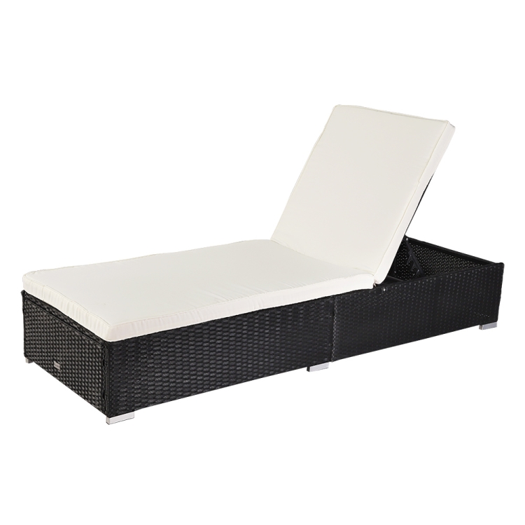 

[US Warehouse] Outdoor Leisure Rattan Furniture Chaise, Size: 122x72x22cm