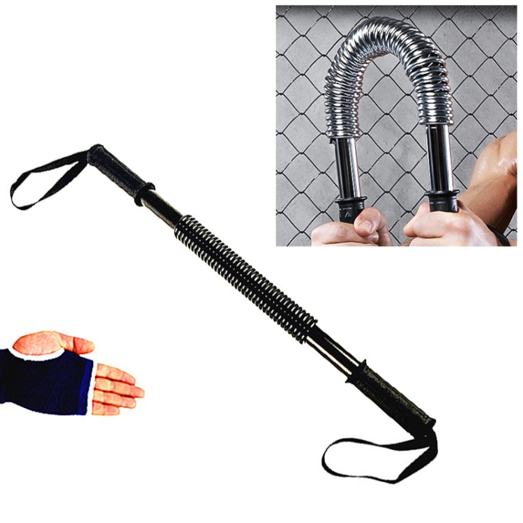 

20kg Spring Hand Grips Arm Strength Brawn Training Device + Hand Guard Set (Black)