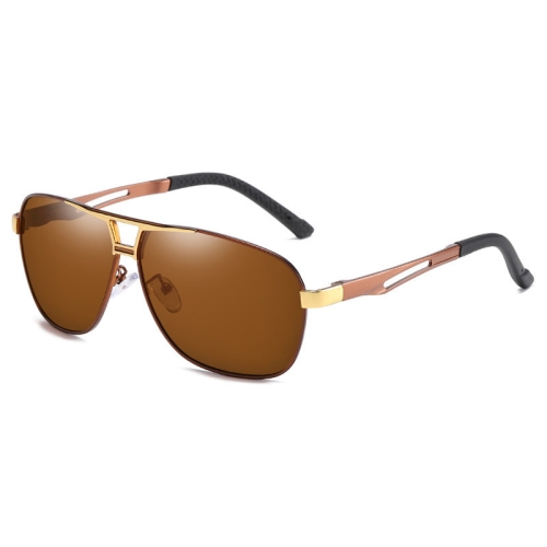 

Men Fashion UV400 Aluminium-magnesium Alloy Frame Polarized Sunglasses (Gold & Tawny + Tawny)